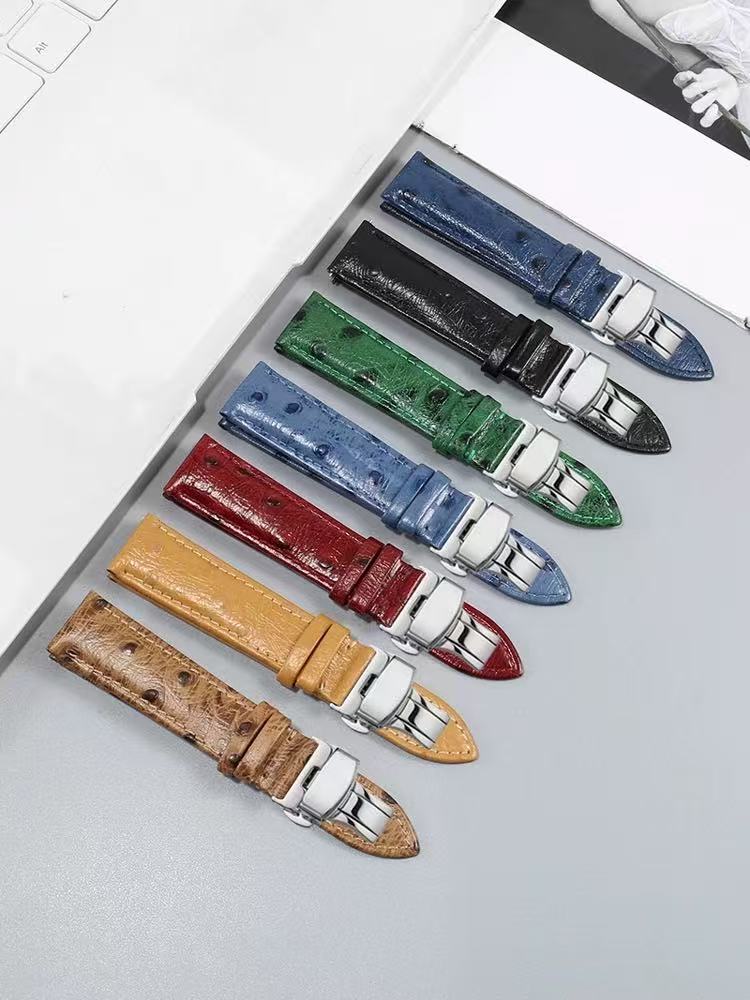 New Release: Ostrich-Patterned Genuine leather Strap